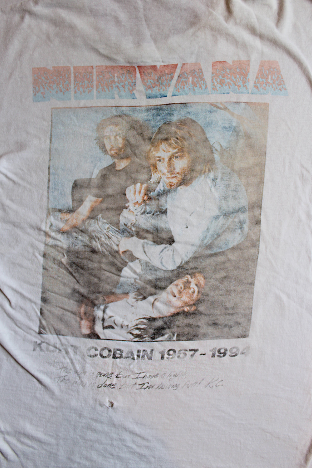 Vintage 90's Rare Nirvana In Utero Memorial T-Shirt ///SOLD///