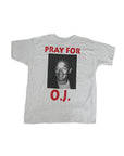 Vintage 90's Deadstock Rare O.J. Simpson Trial Pray for OJ T-shirt ///SOLD///