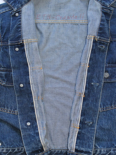 507XX Levis 1950's Indigo Denim 2nd Edition Jacket