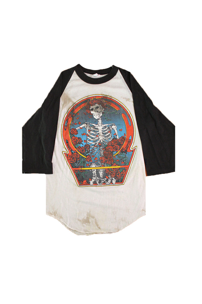 1980 Grateful Dead Skull and Roses Vintage T-shirt Afterlife Boutique