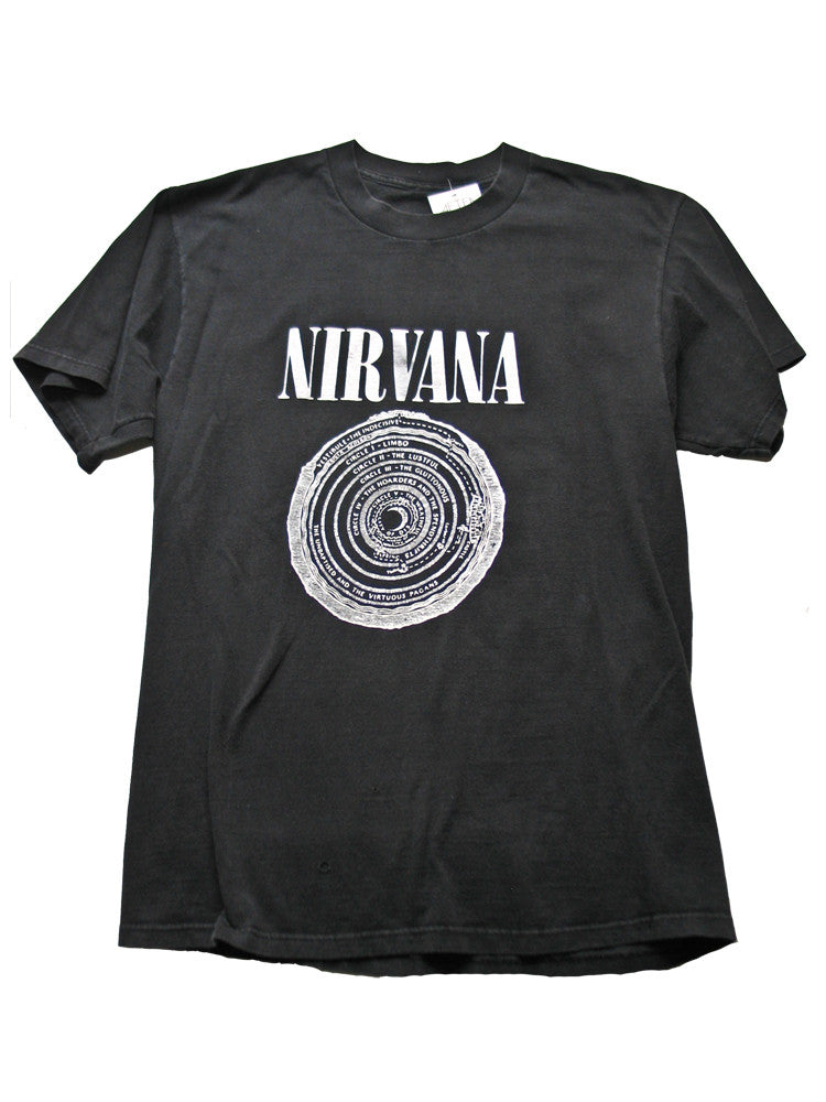 Nirvana Vestibule tシャツ 1992 Nirvana Vestibule Dantes Inferno Vintage T-Shirt 1992 – Afterlife
