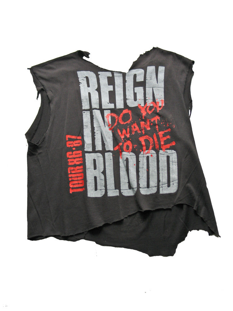 SLAYER REIGN IN BLOOD TOUR86-87 TシャツS Slayer T-Shirt 80'S Concert 1986-87 Reign in Blood Tour