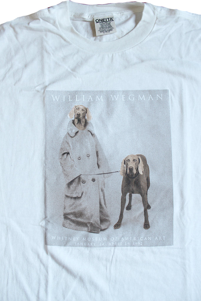 Vintage Deadstock 90's William Wegman Trench Coat Dogs T-Shirt