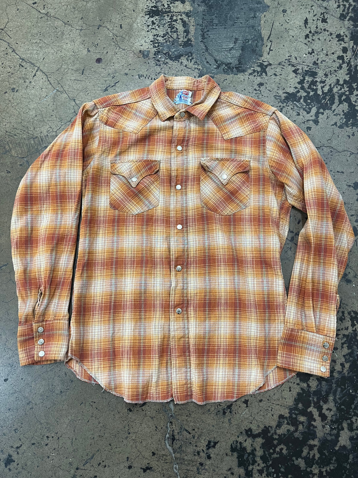 Chemise Levi’s Vintage Clothing Rodeo - Imprimé Check Marron, Taille L, Neuve Avec étiquette