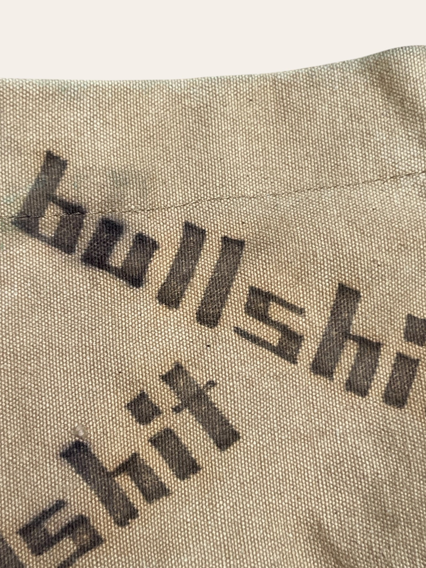 Vintage 1970’s BS Canvas Tote Bag | Original Writing