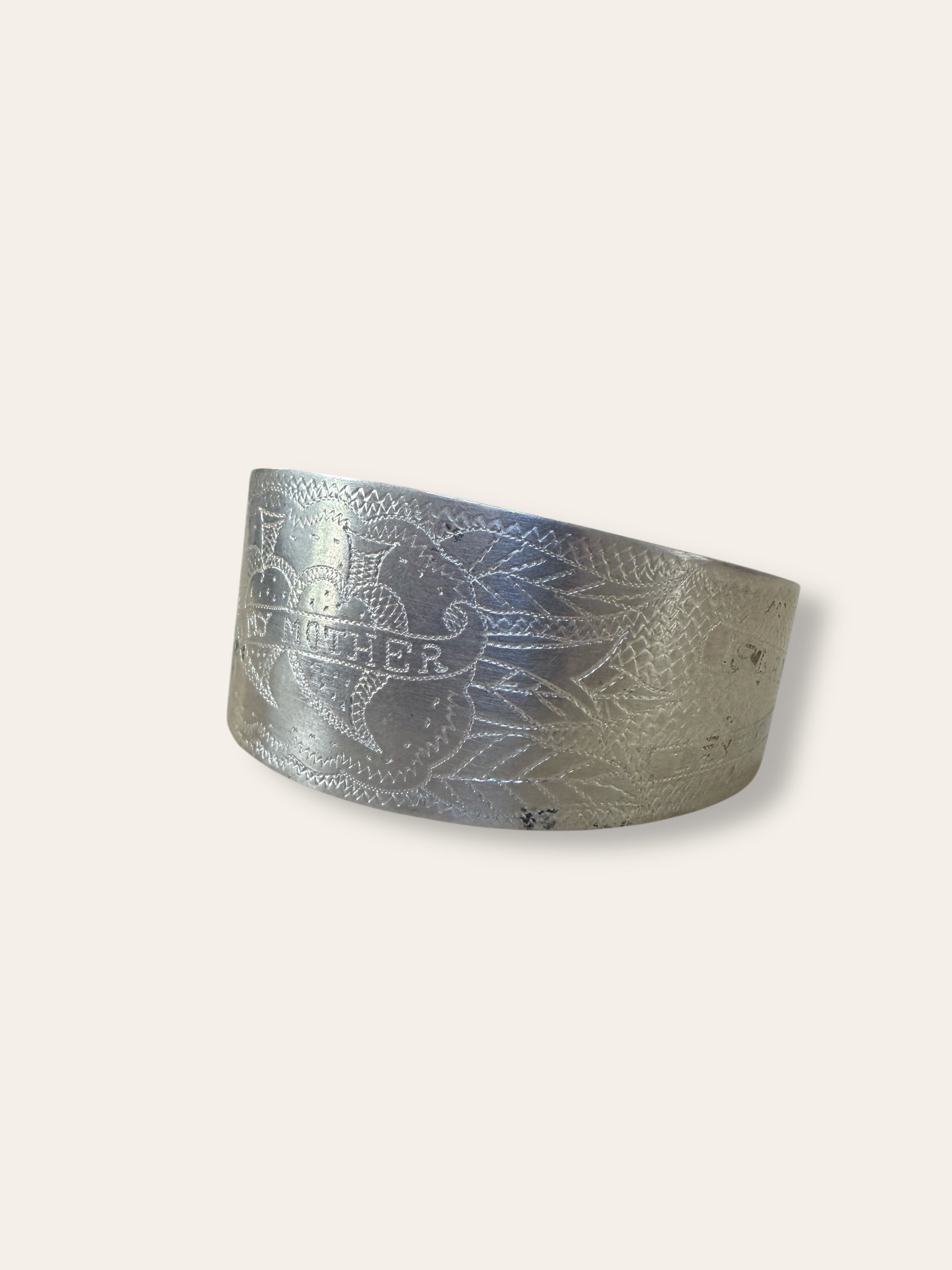 Vintage 1945 Trench Art Cuff