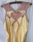 Vintage 1930’s Silk Rayon Lace Slip Dress