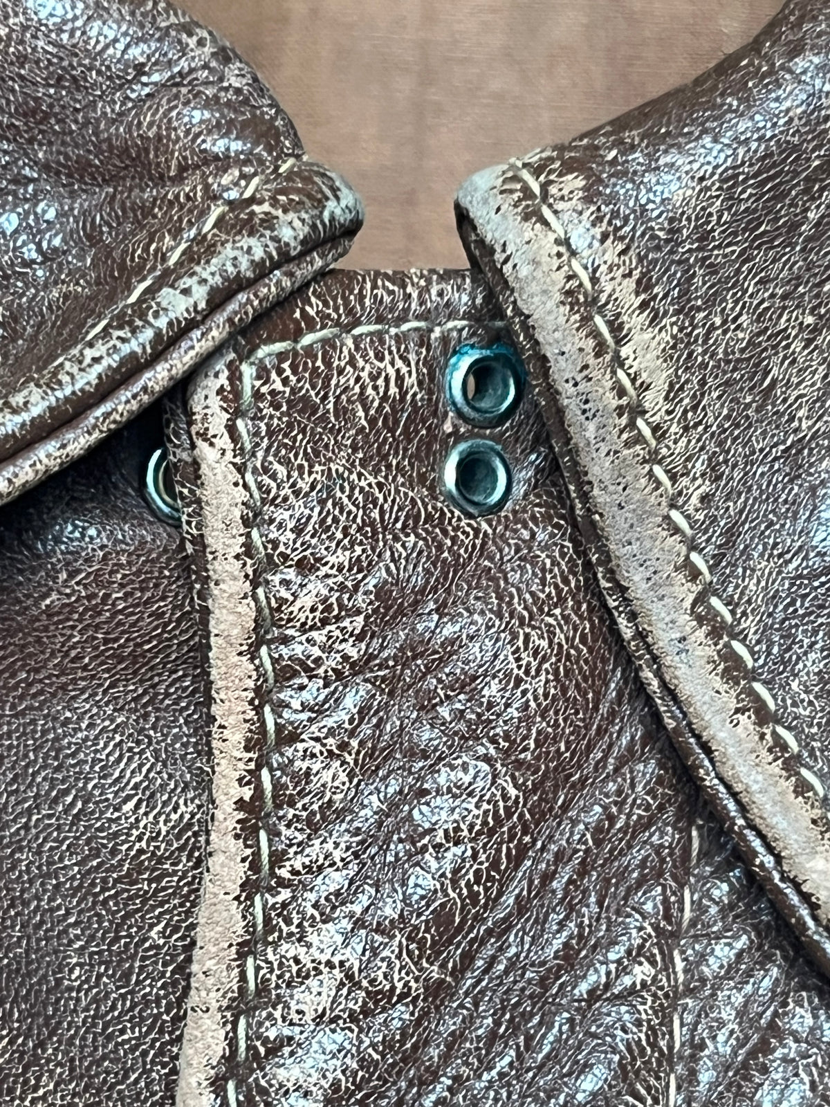 Vintage WWII USAAF A-2 Horsehide Bomber Jacket | 1940s Sz 38 Leather Flight Jacket