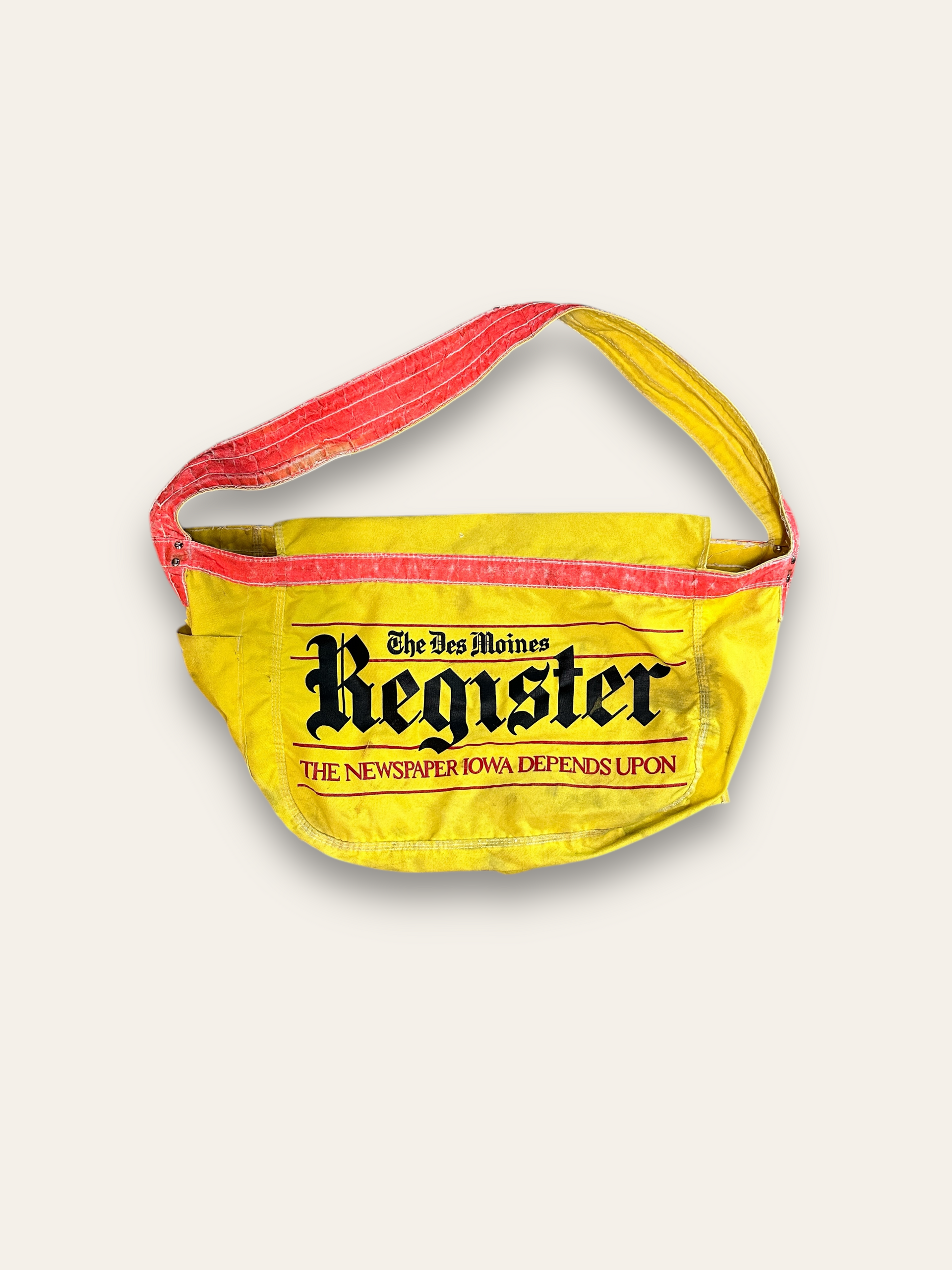 Vintage 1970's Des Moines Register Newspaper Bag – Afterlife Boutique