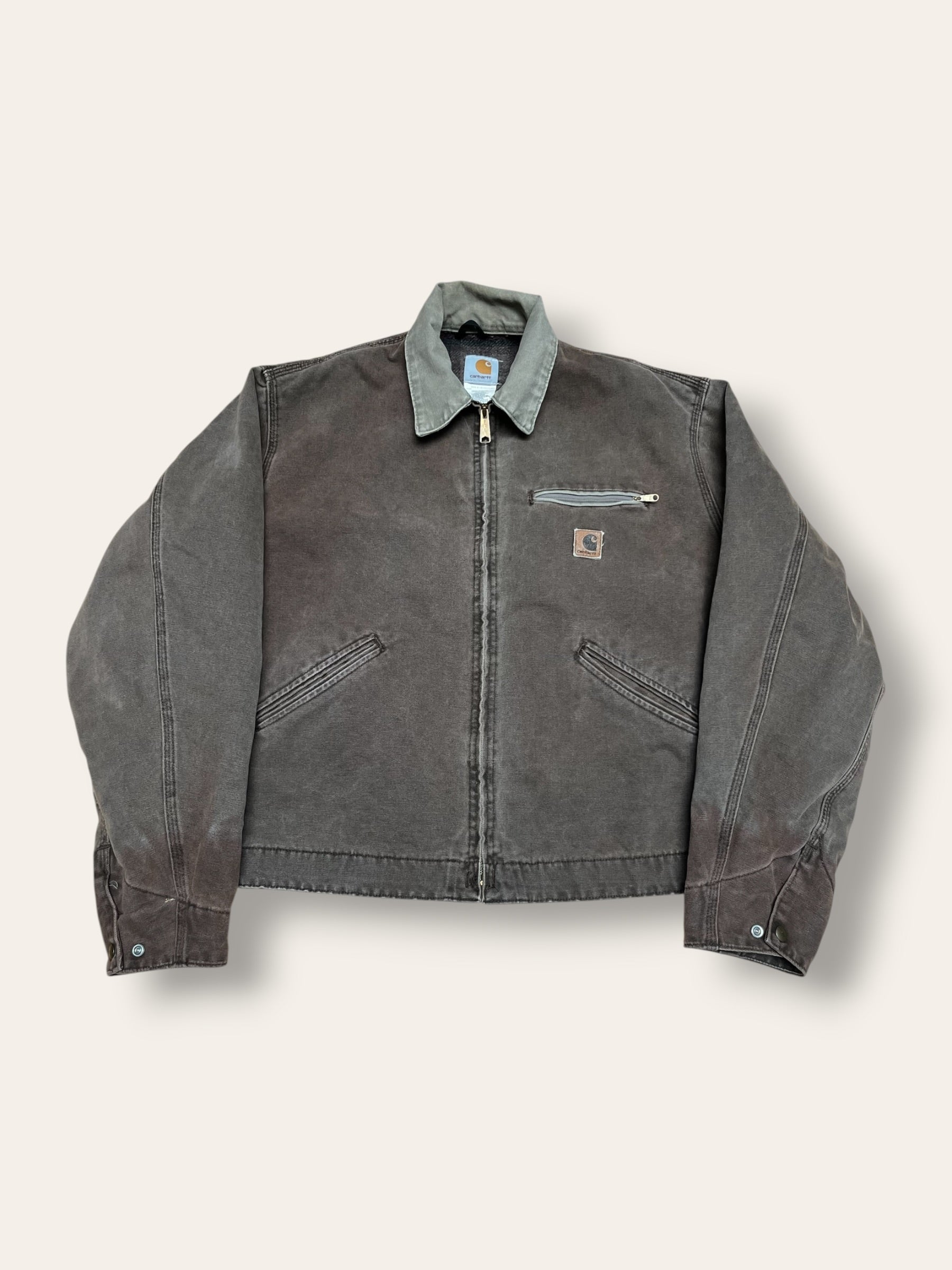 Vintage 2000’s Carhartt Detroit Jacket | Sun Faded Canvas Size L
