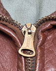 Vintage 1940s Horsehide Leather Jacket | Half Belt Leather Jacket