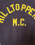 Vintage 1940’s Hilltoppers M.C. Wool Cardigan Sweater