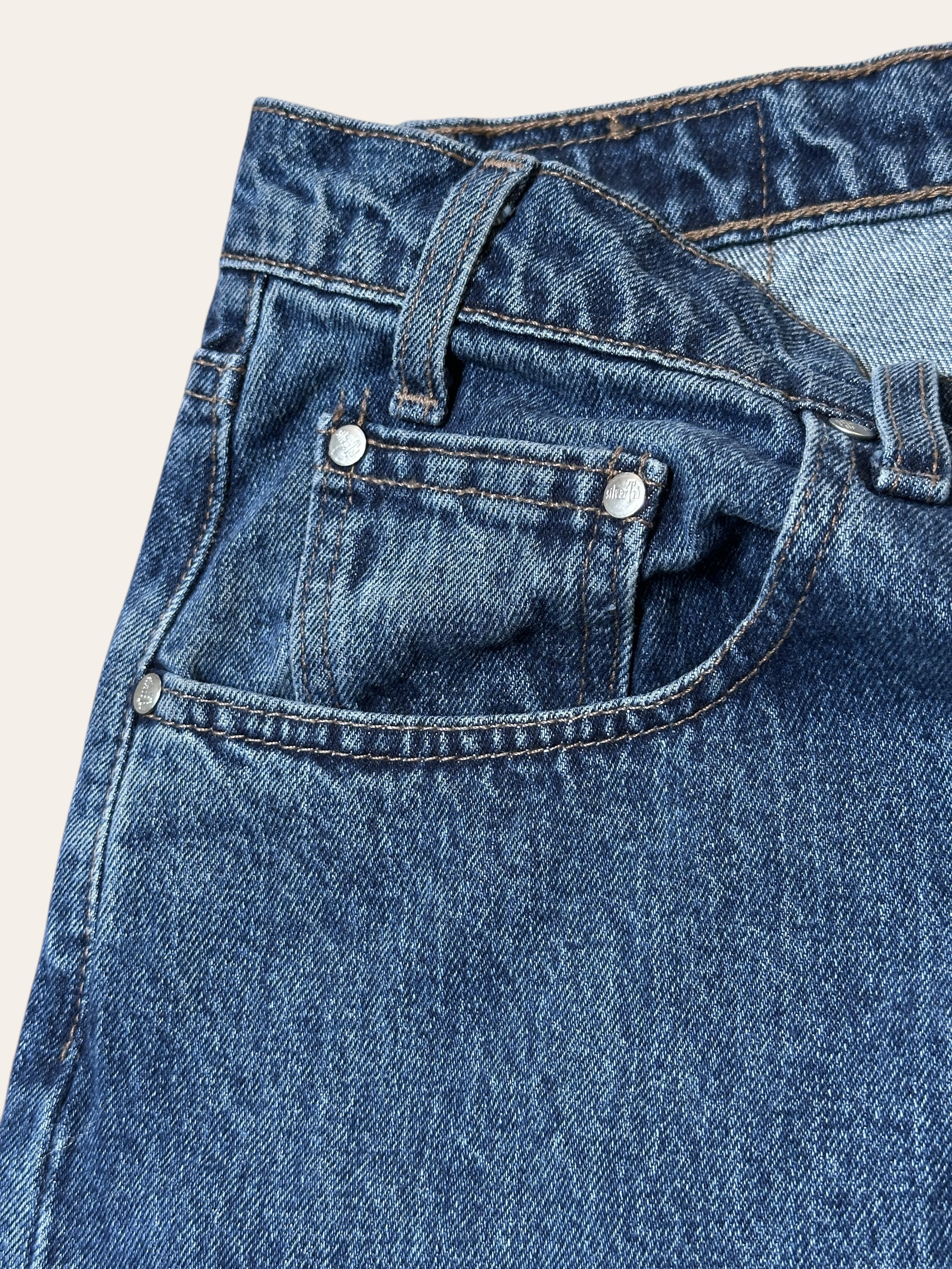 [極美品]90s LEVI'S SILVER TAB Relaxed 32×30 Vintage Levi's SilverTab Low And Loose Baggy Jeans 38x30