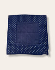 Vintage 1940’s Polka Dot Fast Color Trunk Down Mended Selvedge Bandana