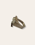 Vintage Modernist Sterling Silver Statement Ring Size 9.5