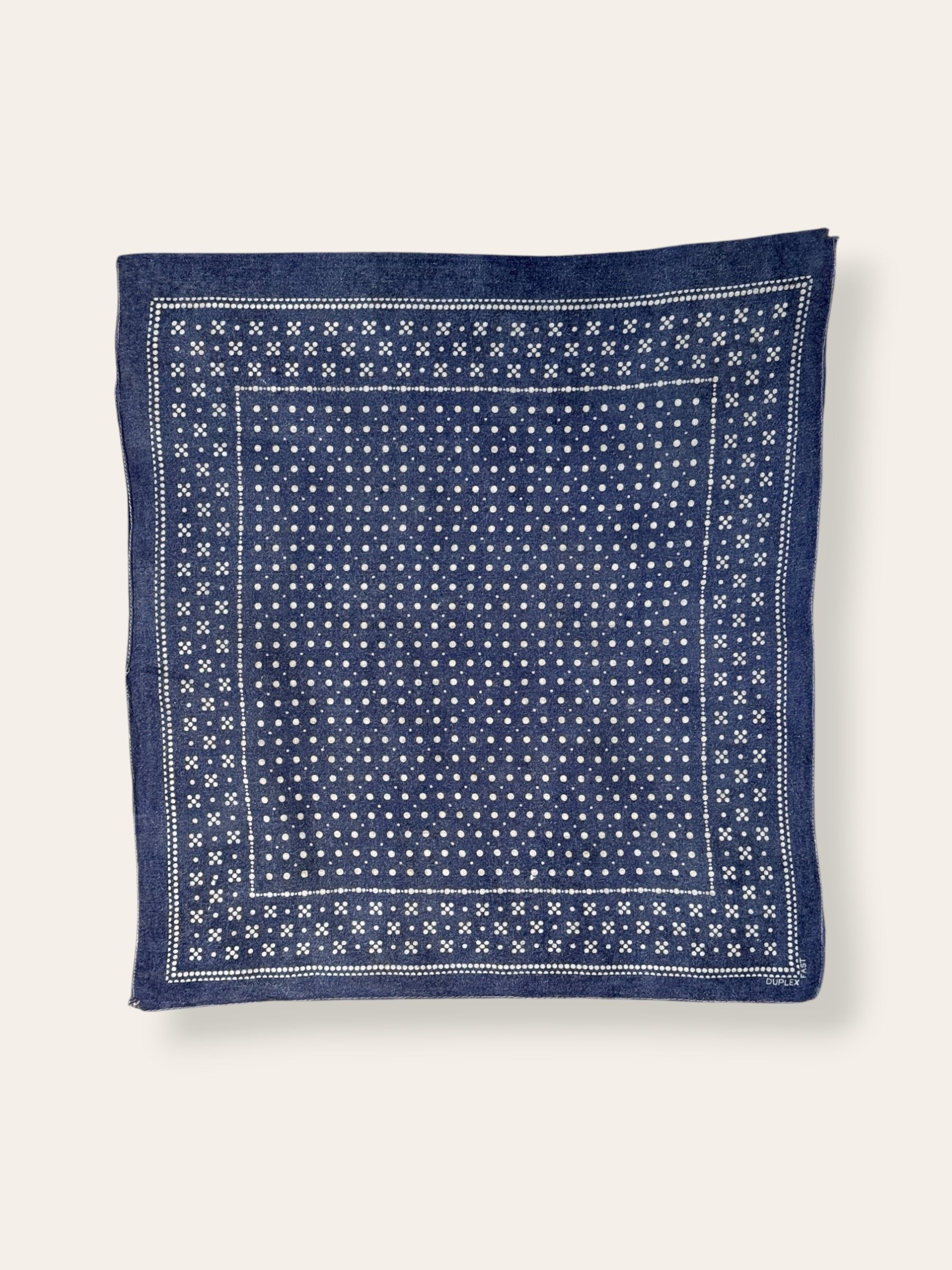 Vintage 1950’s Duplex Fast Indigo Bandana
