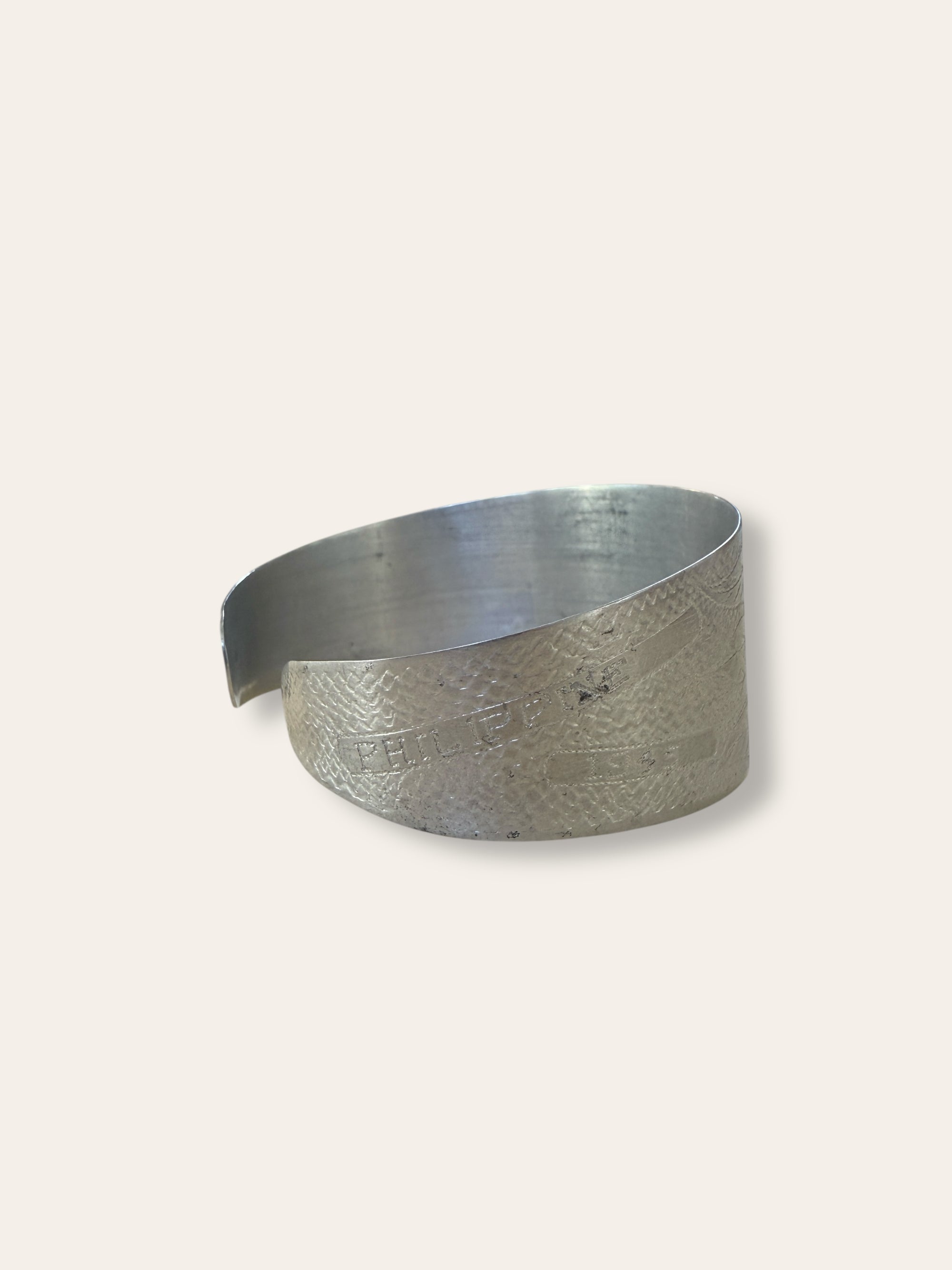 Vintage 1945 Trench Art Cuff