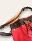 Vintage 1990’s Red Dooney & Bourke Bucket Leather Bag