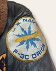 Vintage 1960s Vietnam War US Navy G-1 Goatskin Bomber Jacket | Star Sportswear | 1969 Leather Jacket Sz 38