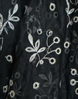 Vintage 1930’s Black & Creme Organza Eyelet Dress