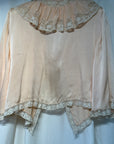Vintage 1930s Silk & Lace Bed Jacket | Silk Lingerie Top