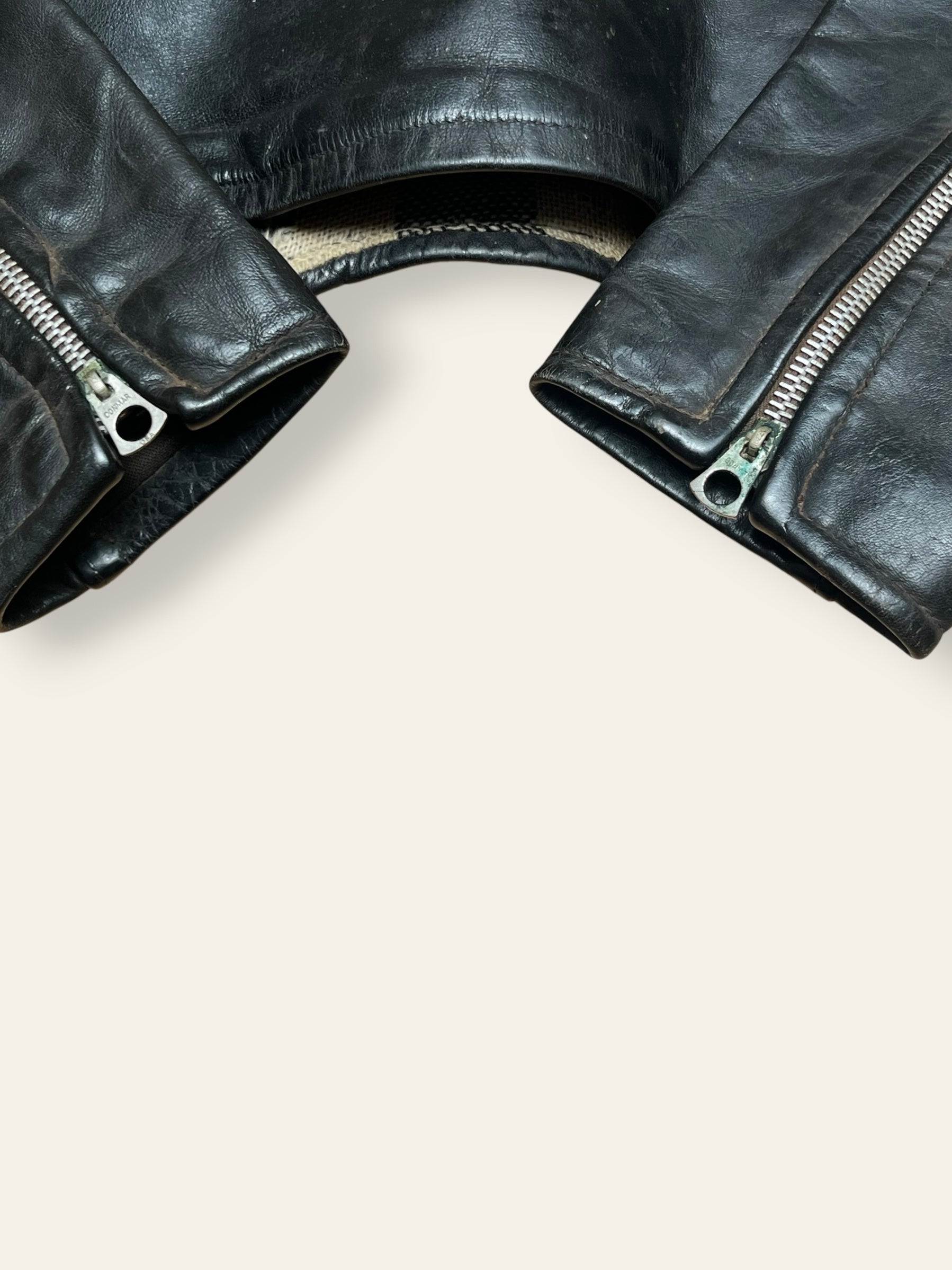 Vintage 1940s Atlas Cycle-Wear Leather Motorcycle Jacket | Rare Horsehide Biker Jacket