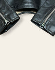 Vintage 1940s Atlas Cycle-Wear Leather Motorcycle Jacket | Rare Horsehide Biker Jacket