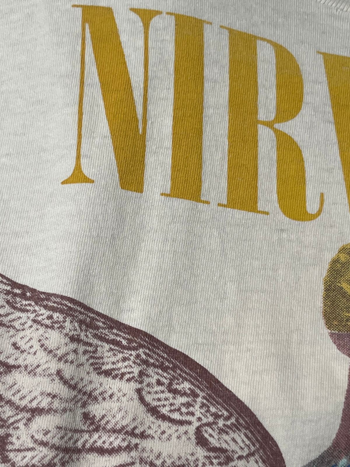 Vintage 1993 Nirvana In Utero Angel T-Shirt | 1990s Original Grunge Band Tee