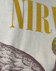 Vintage 1993 Nirvana In Utero Angel T-Shirt | 1990s Original Grunge Band Tee