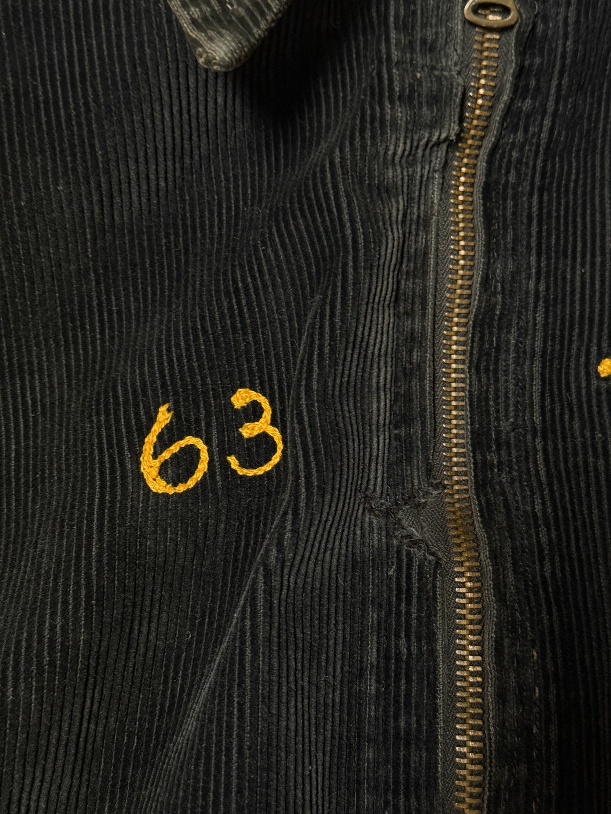 Vintage 1963 Corduroy School Sport Chain Stitch Jacket