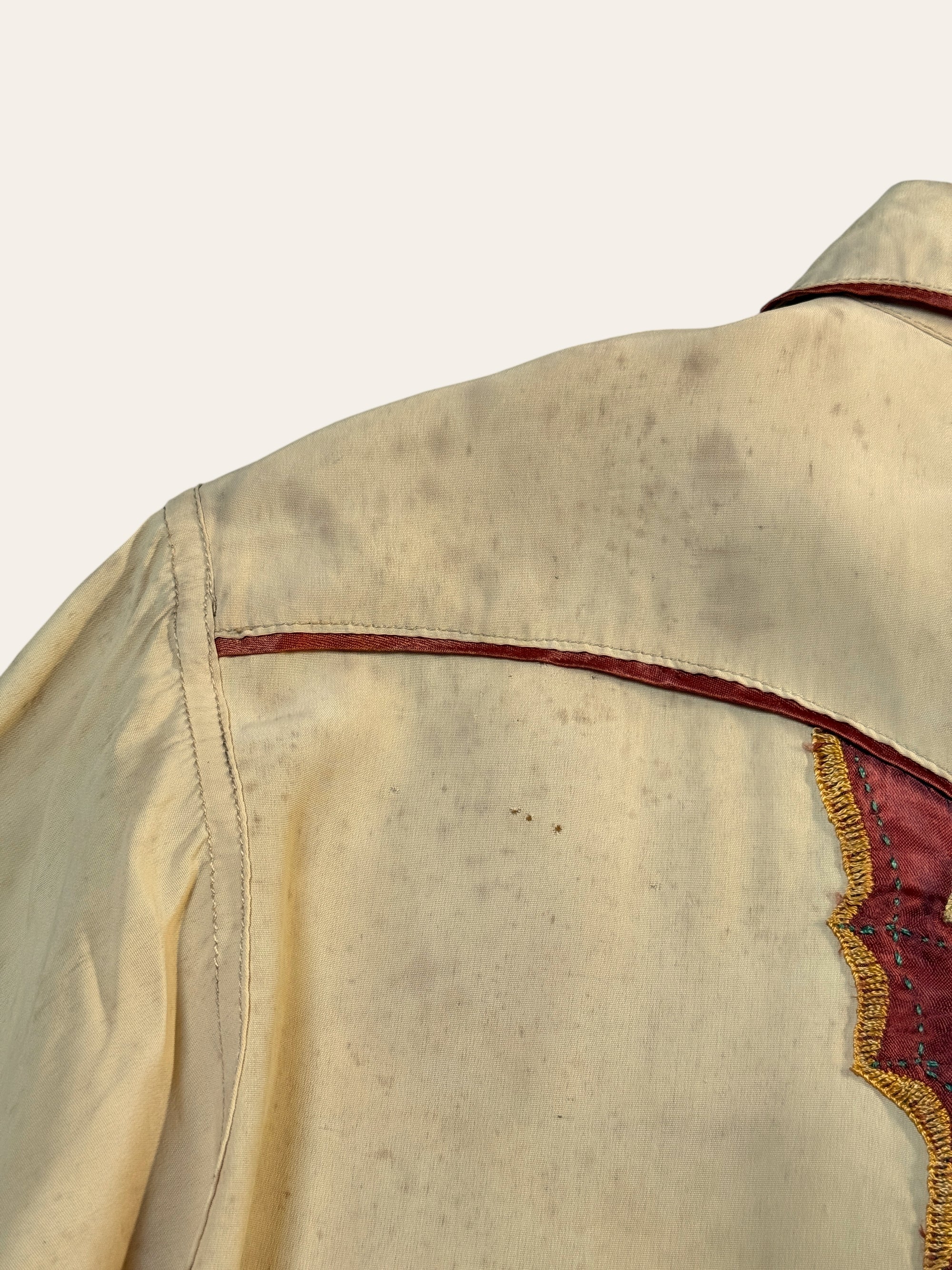 Vintage 1940’s Butterfly Embroidery Western Shirt