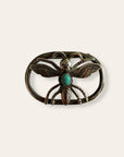 Vintage Navajo Butterfly Silver & Turquoise Pin