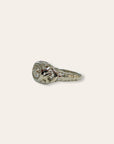 Vintage 1920’s 14k White Gold European Cut Diamond Ring Size 5.5