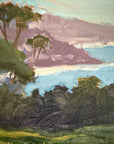 2000s Jeff Yeomans Original Oil Painting | Laguna Beach California Coastal Landscape Impressionist Art