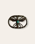 Vintage Navajo Butterfly Silver & Turquoise Pin