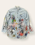 Vintage 1950’s Triple Stitch Chambray Painter’s Work Shirt