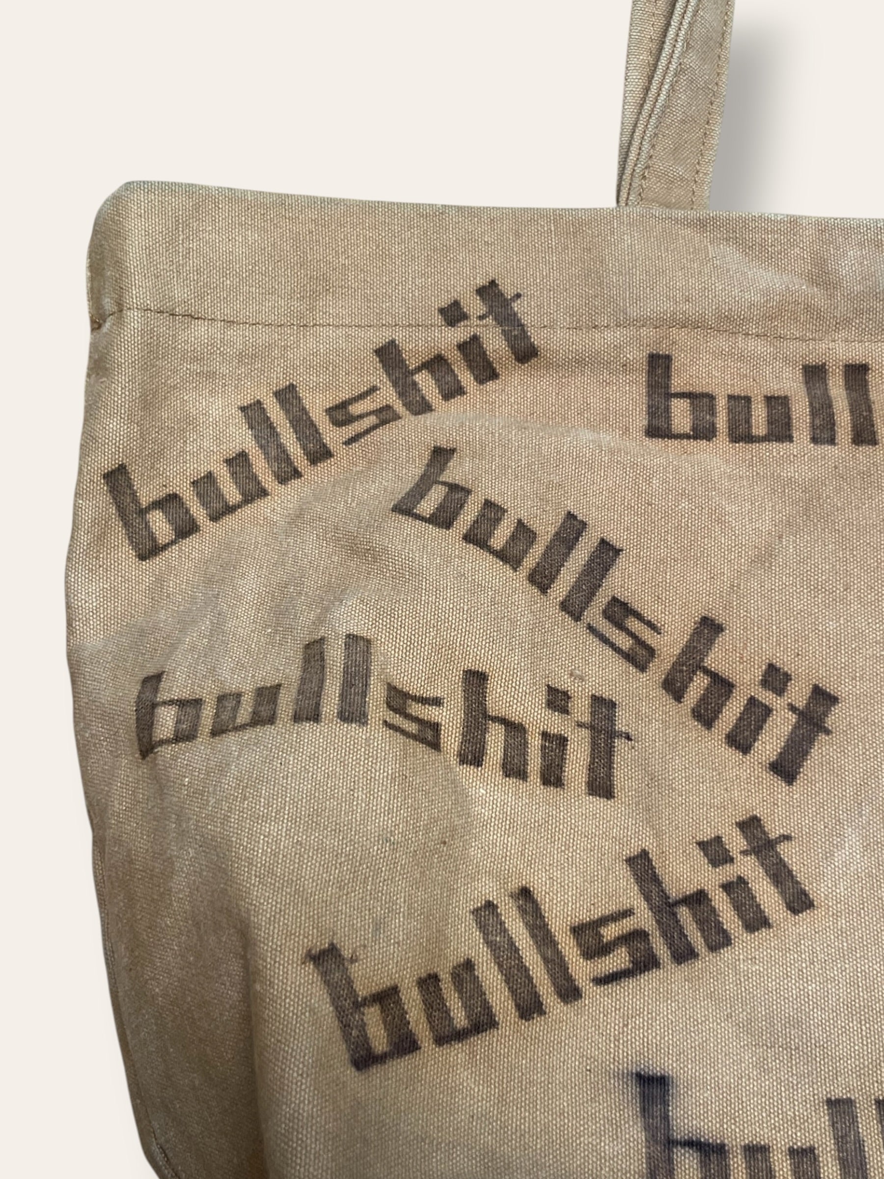Vintage 1970’s BS Canvas Tote Bag | Original Writing