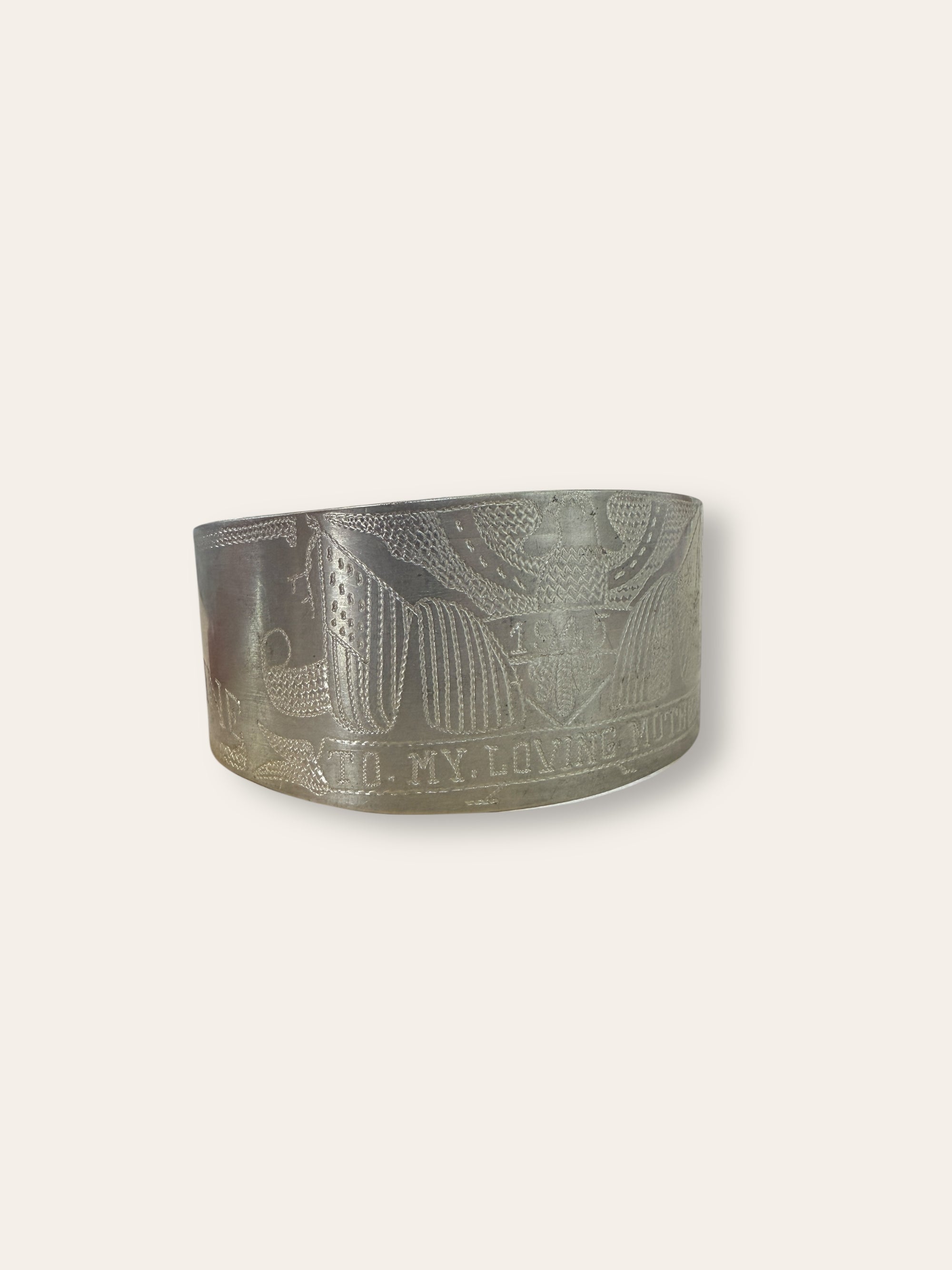 Vintage 1940’s Trench Art Cuff