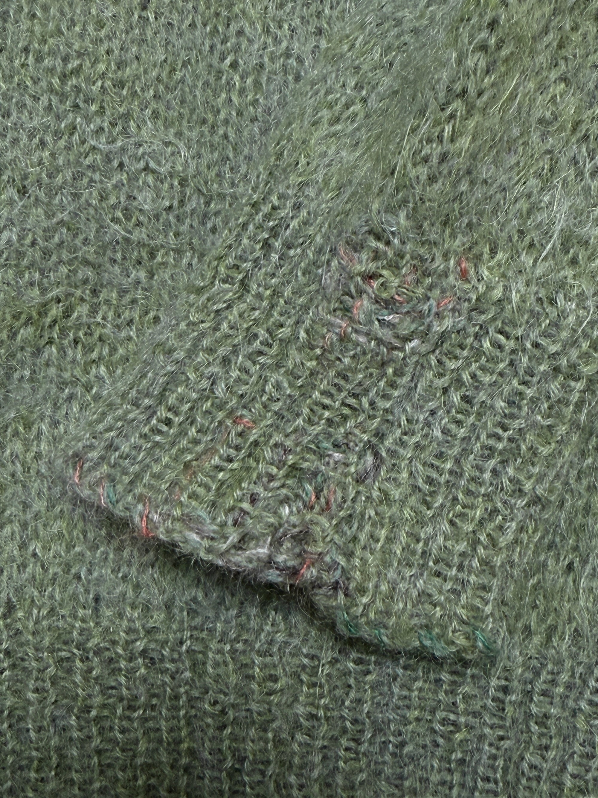 Vintage 1960’s Repaired Shaggy Mohair Sweater