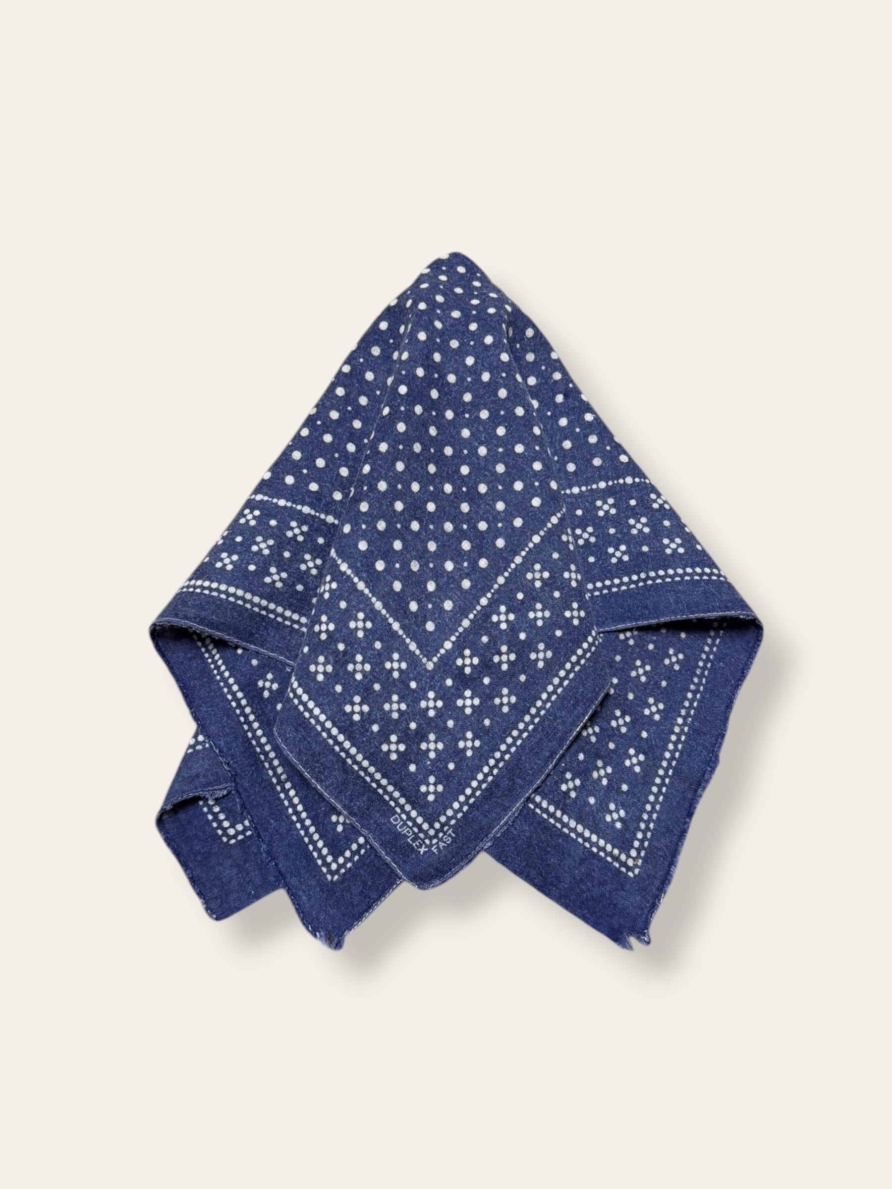 Vintage 1950’s Duplex Fast Indigo Bandana