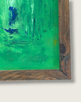 Vintage 1960s Mid-Century Modern Abstract Bar Scene Panoramic Painting | MCM Signed B. Gregor 1965