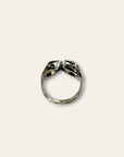925 Sterling Silver Smile Now Cry Later Statement Ring