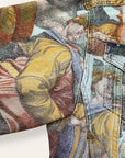 Vintage 1990s All Over Print Denim Jacket | Michelangelo Renaissance Jacket