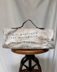 Vintage 1940’s Handmade Stencil Utility Bag