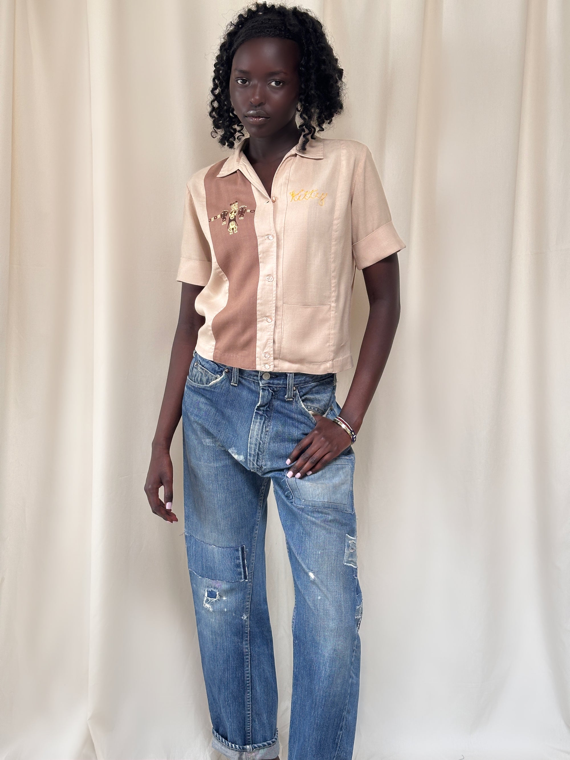 Vintage 1950’s Nat Nast Creation Rayon Bowling Shirt