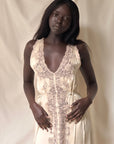 Vintage 1930’s Silk & Lace Champagne Slip Dress