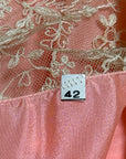 Vintage 1920’s Deadstock Lace & Silk Step In Slip Dress