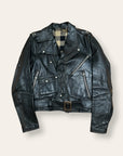 Vintage 1940s Atlas Cycle-Wear Leather Motorcycle Jacket | Rare Horsehide Biker Jacket