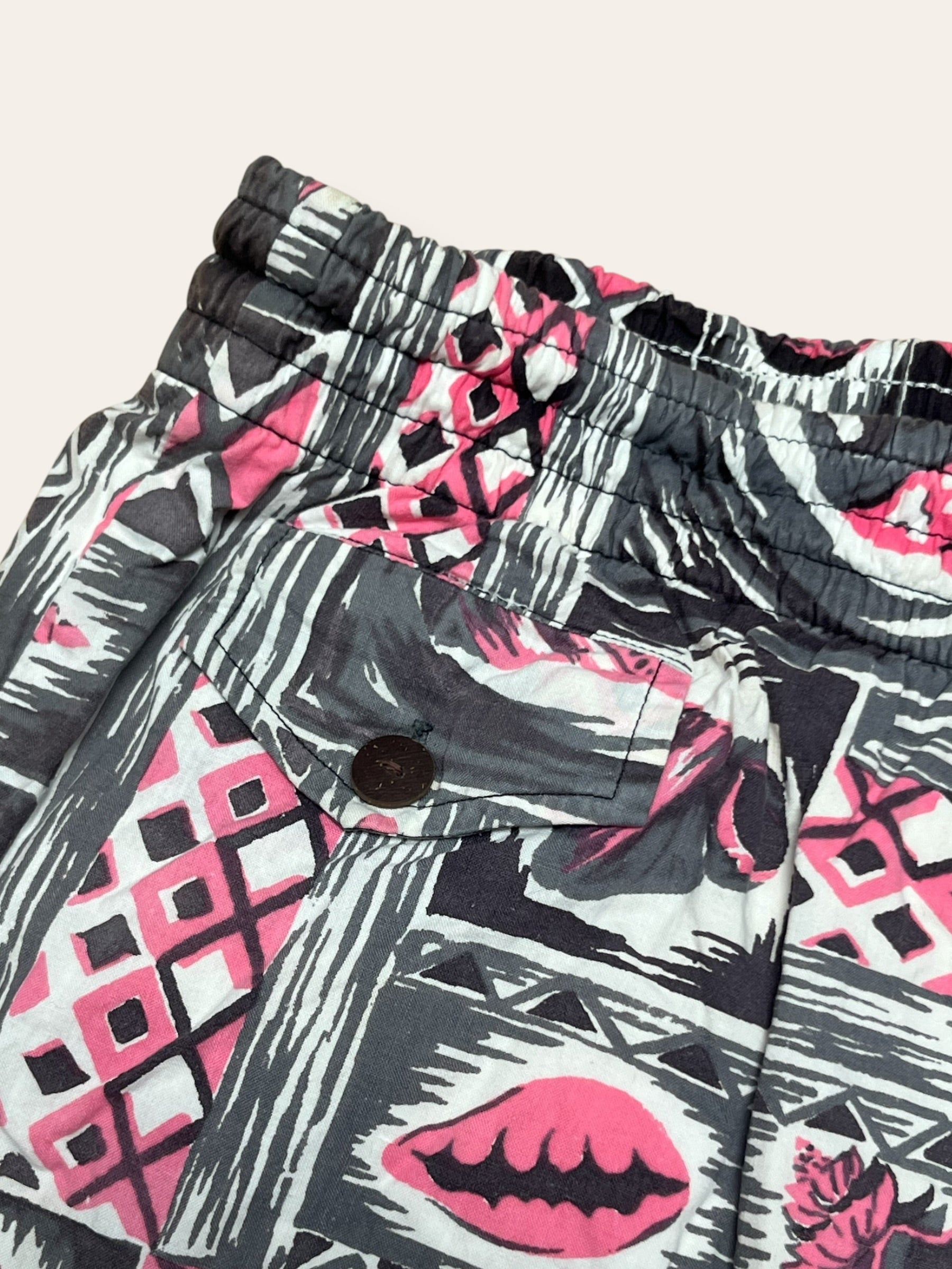 Vintage 1950s Ross Sutherland Hawaiian Shorts | Mid-Century Aloha Shorts