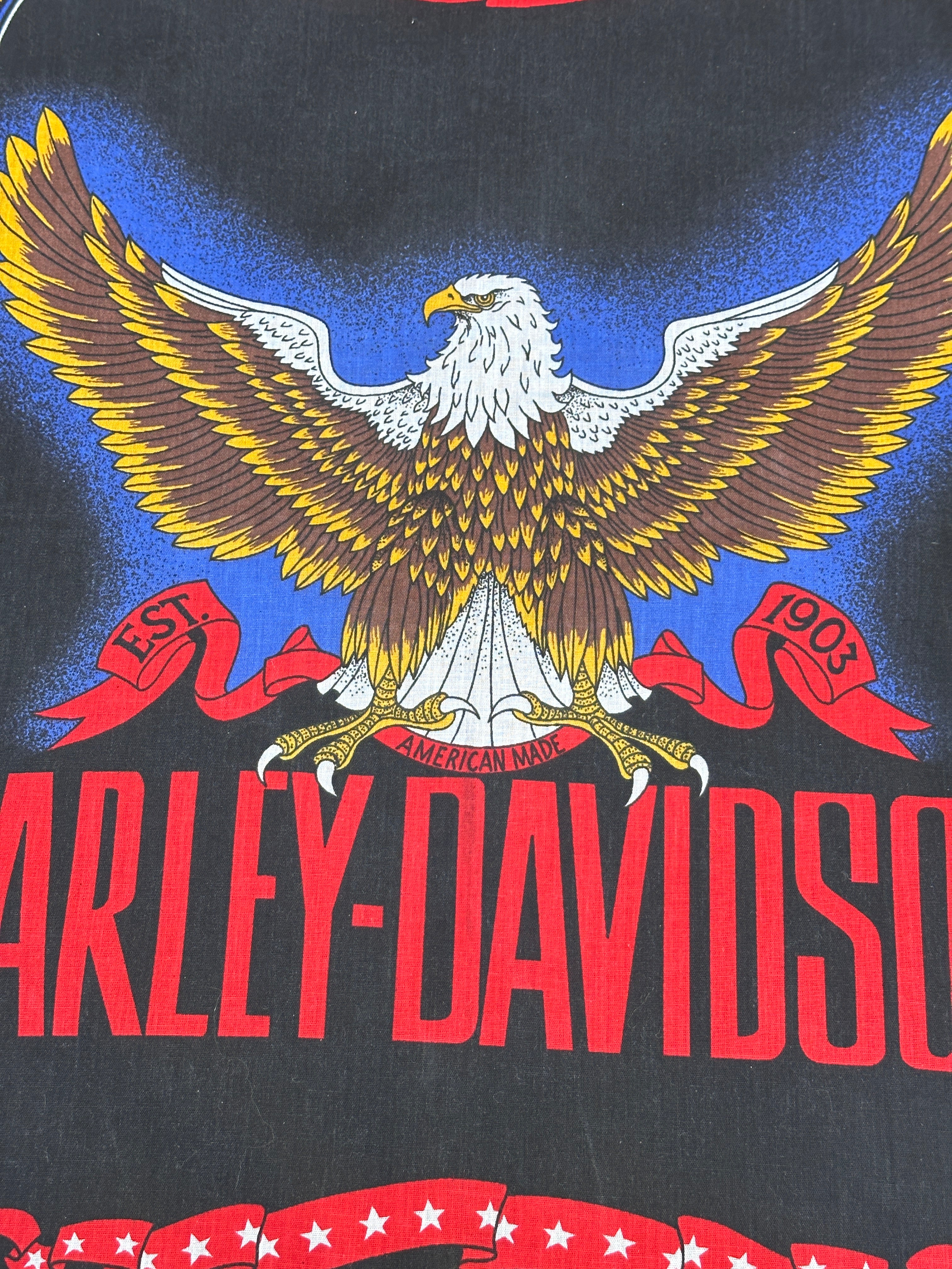 Vintage 1980's- 1990's Harley Davidson Eagle Bandana – Afterlife